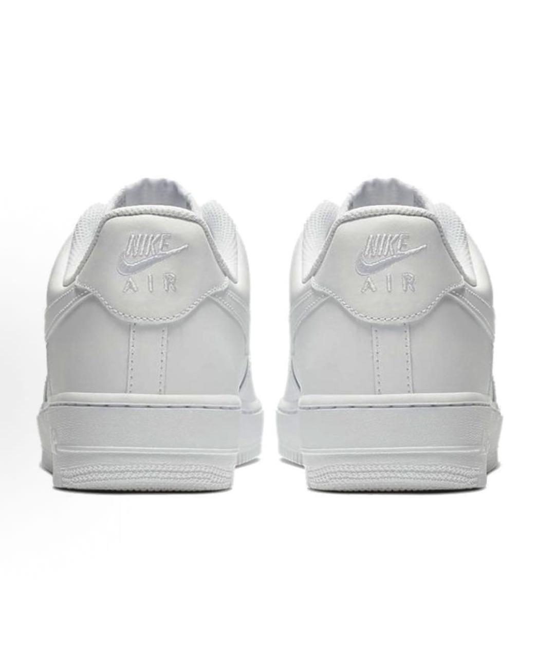 NIKE Белые низкие кроссовки / кеды из искусственной кожи, фото 3