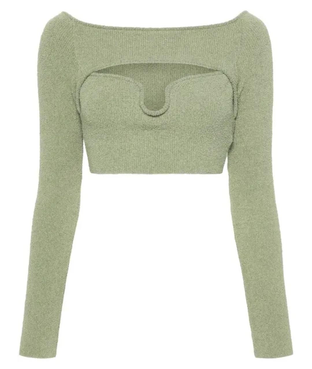 NANUSHKA Хаки хлопковый джемпер / свитер, фото 1