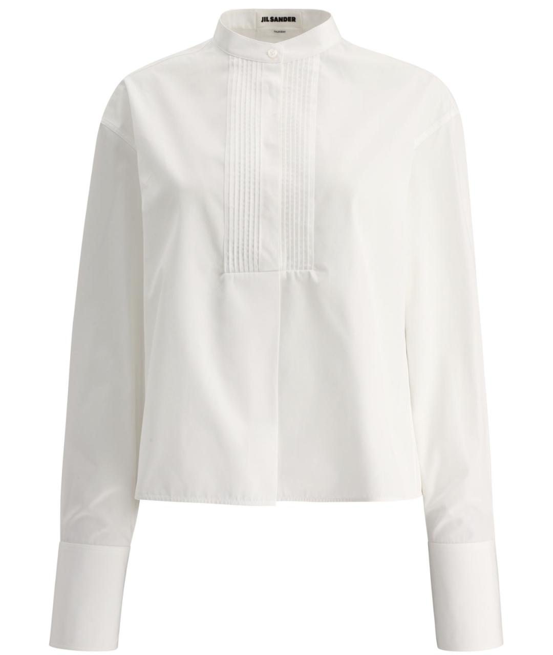 JIL SANDER Белая хлопковая рубашка, фото 1