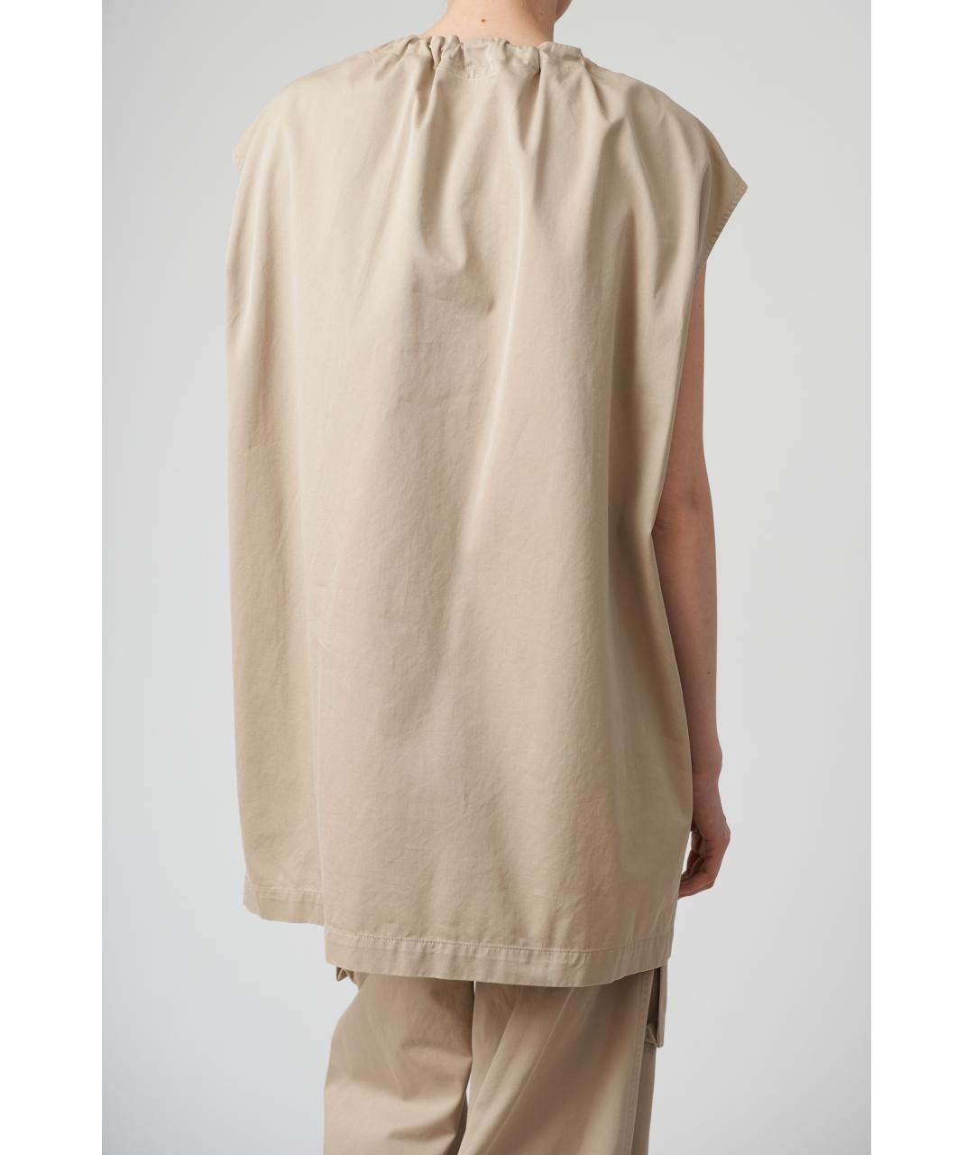 MM6 MAISON MARGIELA Бежевая хлопковая блузы, фото 5