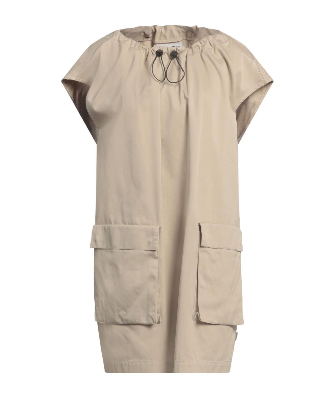 MM6 MAISON MARGIELA Бежевая хлопковая блузы, фото 1