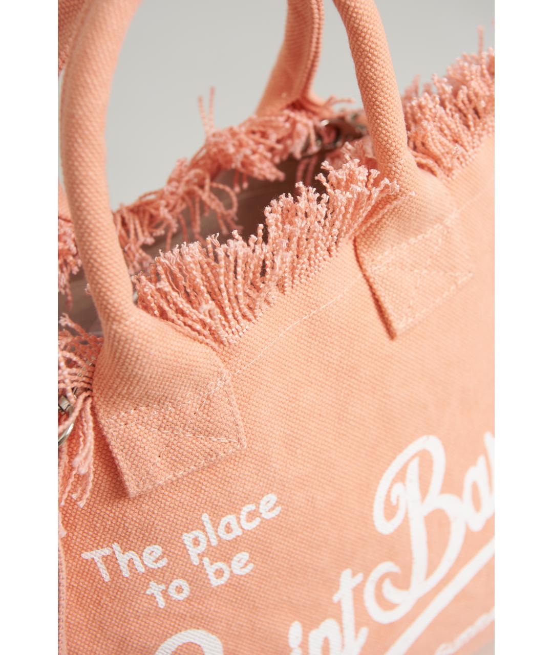 MC2 SAINT BARTH Розовая тканевая сумка через плечо, фото 5