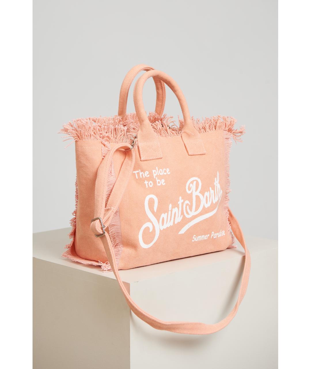 MC2 SAINT BARTH Розовая тканевая сумка через плечо, фото 2