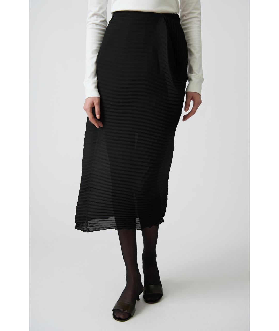 THE ROW Черная полиэстеровая юбка миди, фото 2