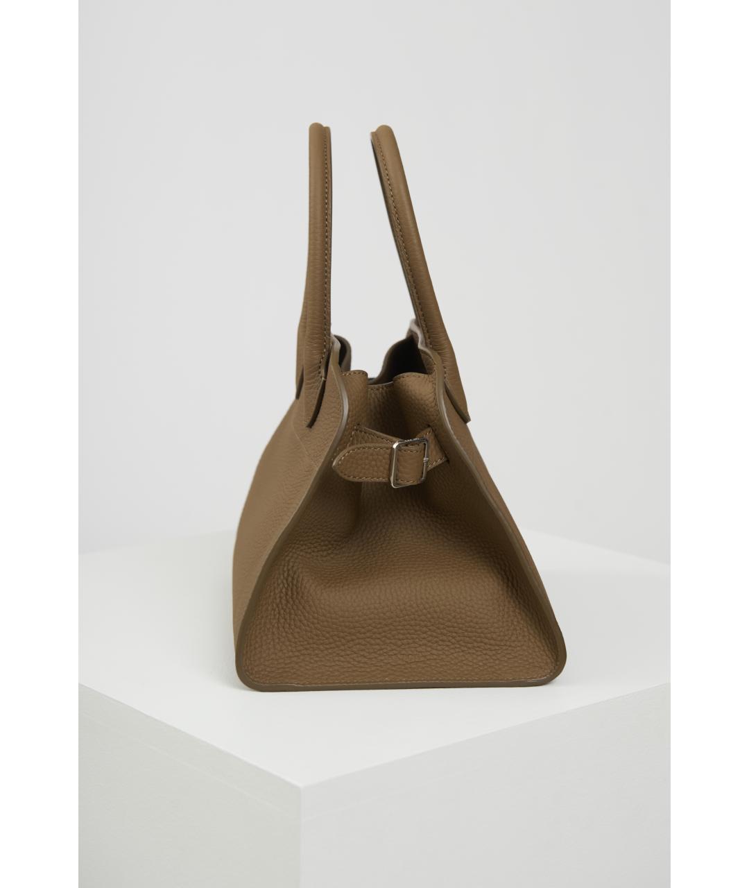 THE ROW Коричневая кожаная сумка тоут, фото 3