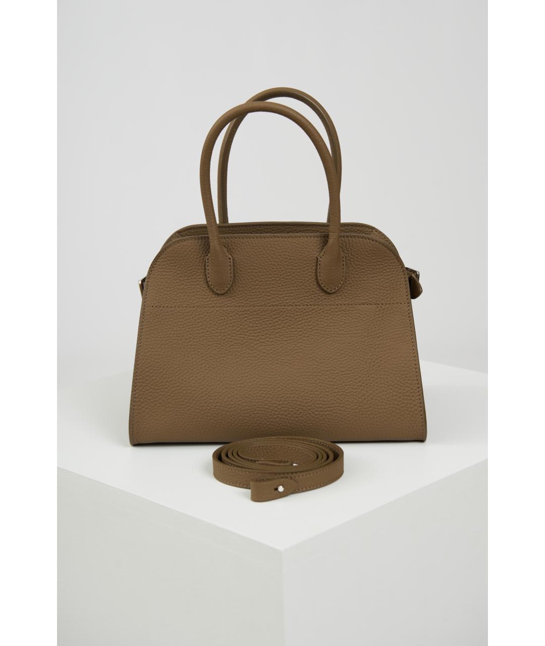 THE ROW Коричневая кожаная сумка тоут, фото 4