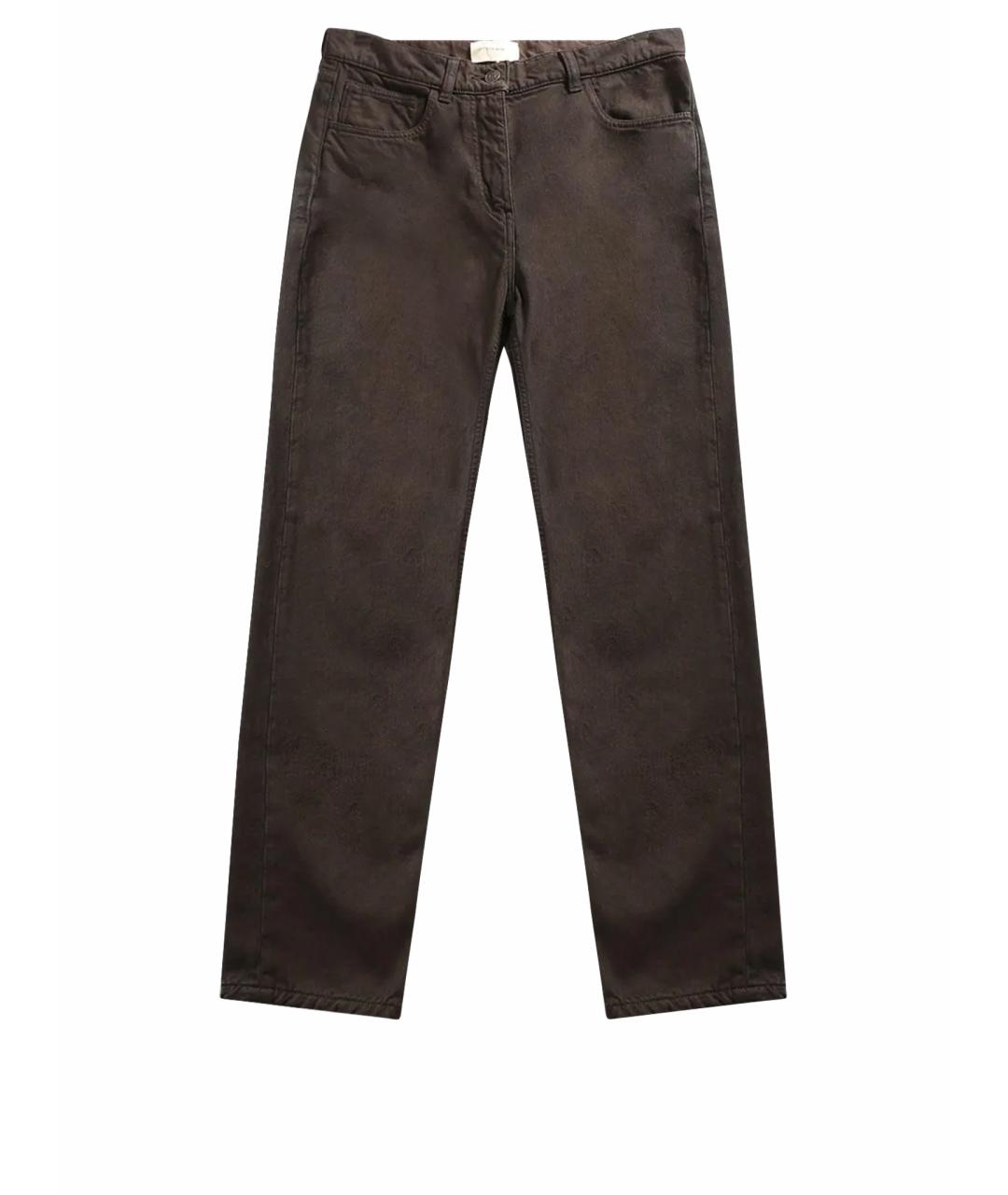 THE ROW Коричневые хлопковые прямые джинсы, фото 1