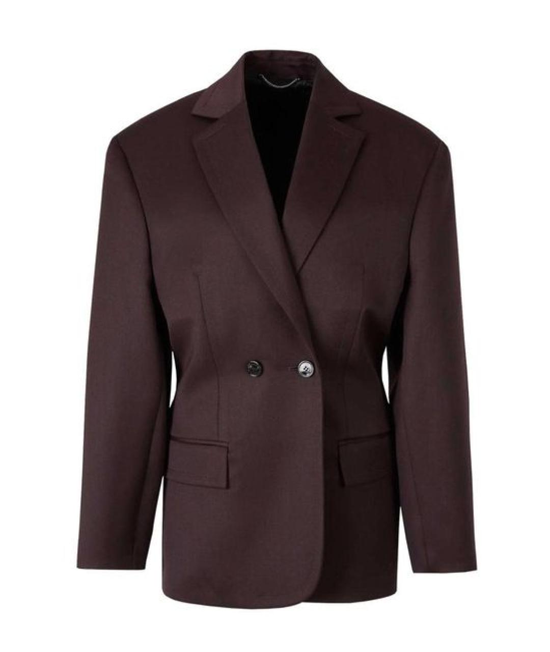 MAGDA BUTRYM Бордовый шерстяной жакет/пиджак, фото 1