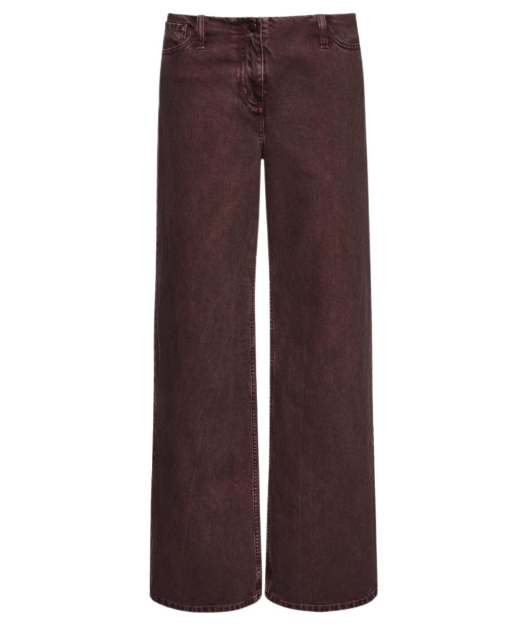 MAGDA BUTRYM Коричневые хлопковые прямые джинсы, фото 1