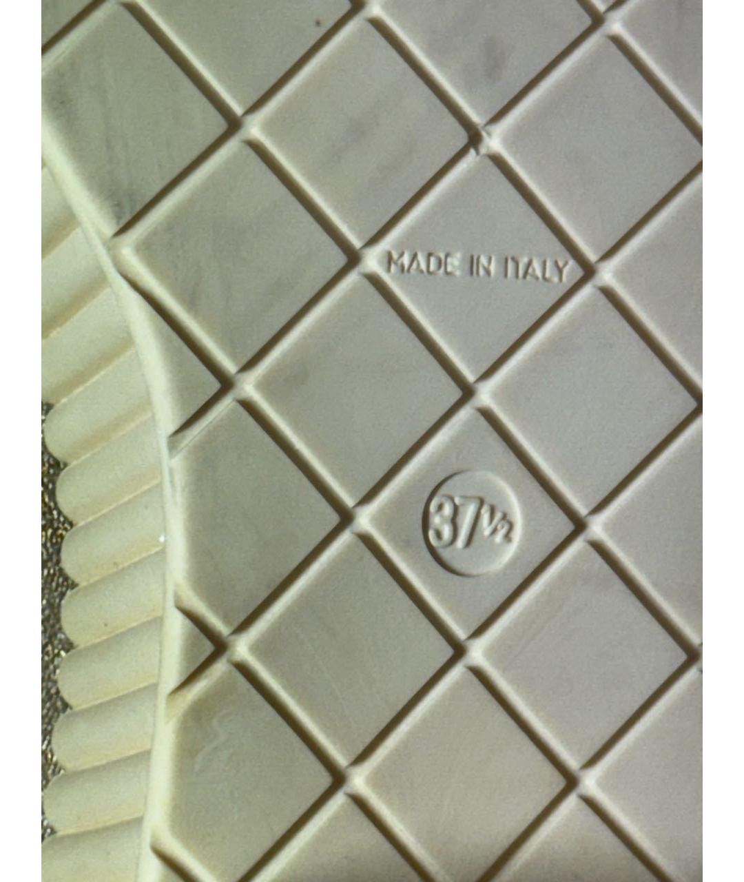 CHANEL Золотые кожаные лоферы, фото 8