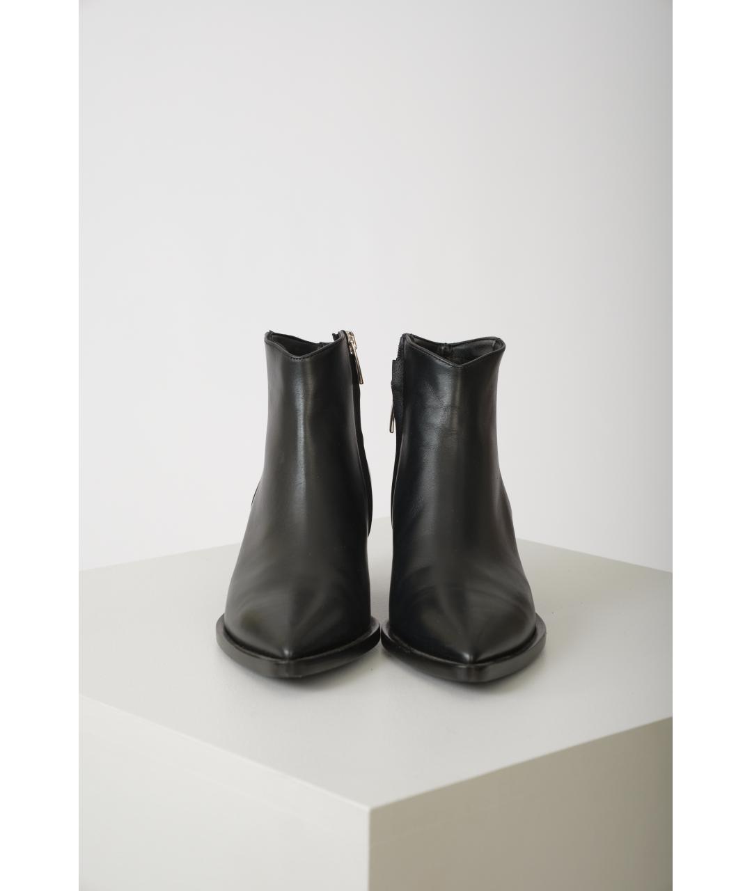 GIANVITO ROSSI Черные кожаные ботинки, фото 4