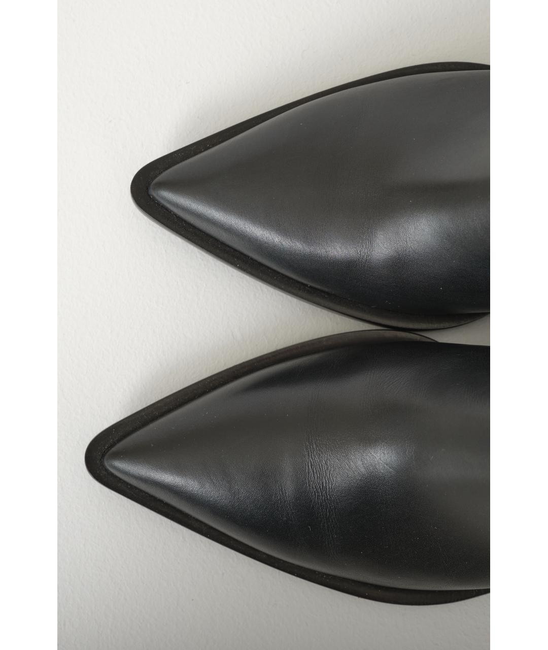 GIANVITO ROSSI Черные кожаные ботинки, фото 5