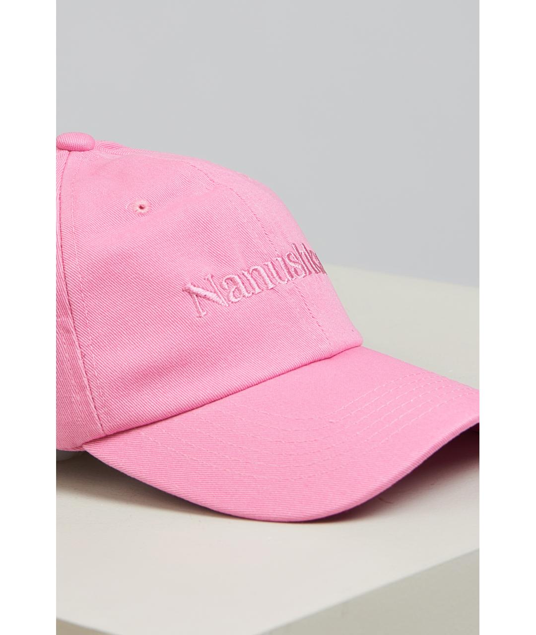 NANUSHKA Розовая хлопковая кепка, фото 3