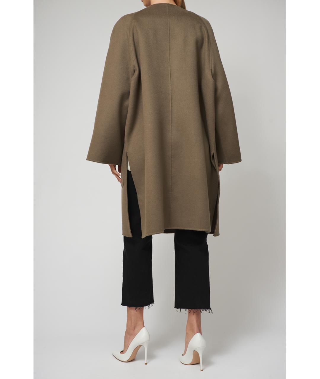 TOTEME Хаки шерстяное пальто, фото 3