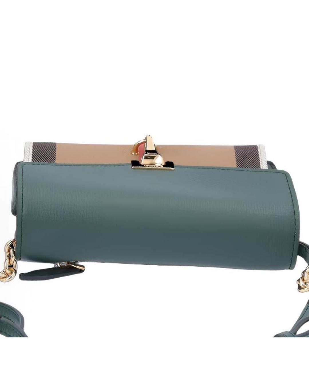 BURBERRY Зеленая сумка через плечо, фото 4