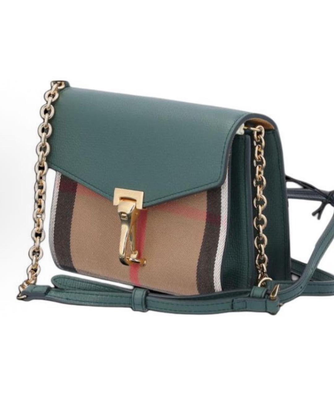 BURBERRY Зеленая сумка через плечо, фото 2
