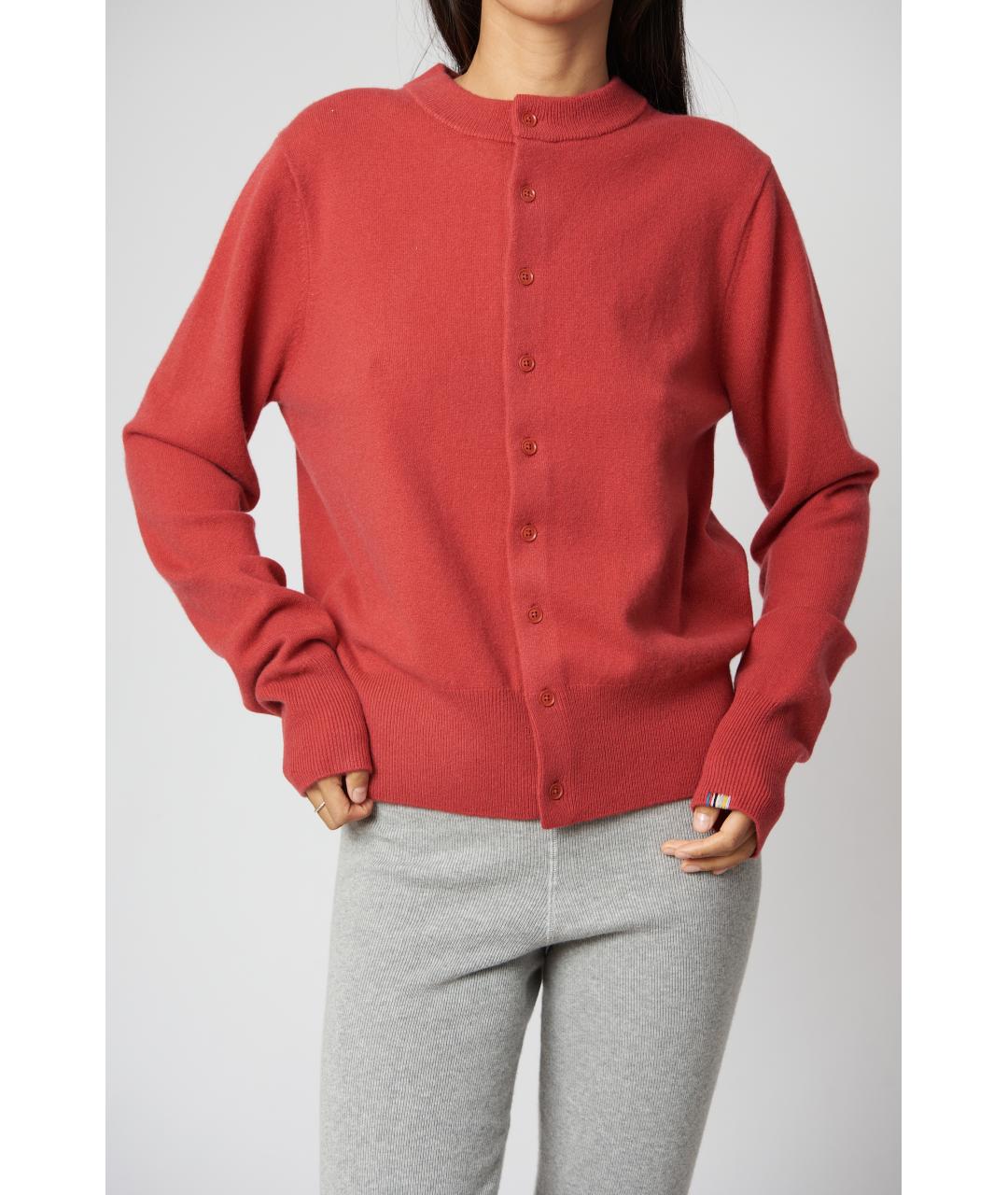 EXTREME CASHMERE Красный кашемировый джемпер / свитер, фото 2