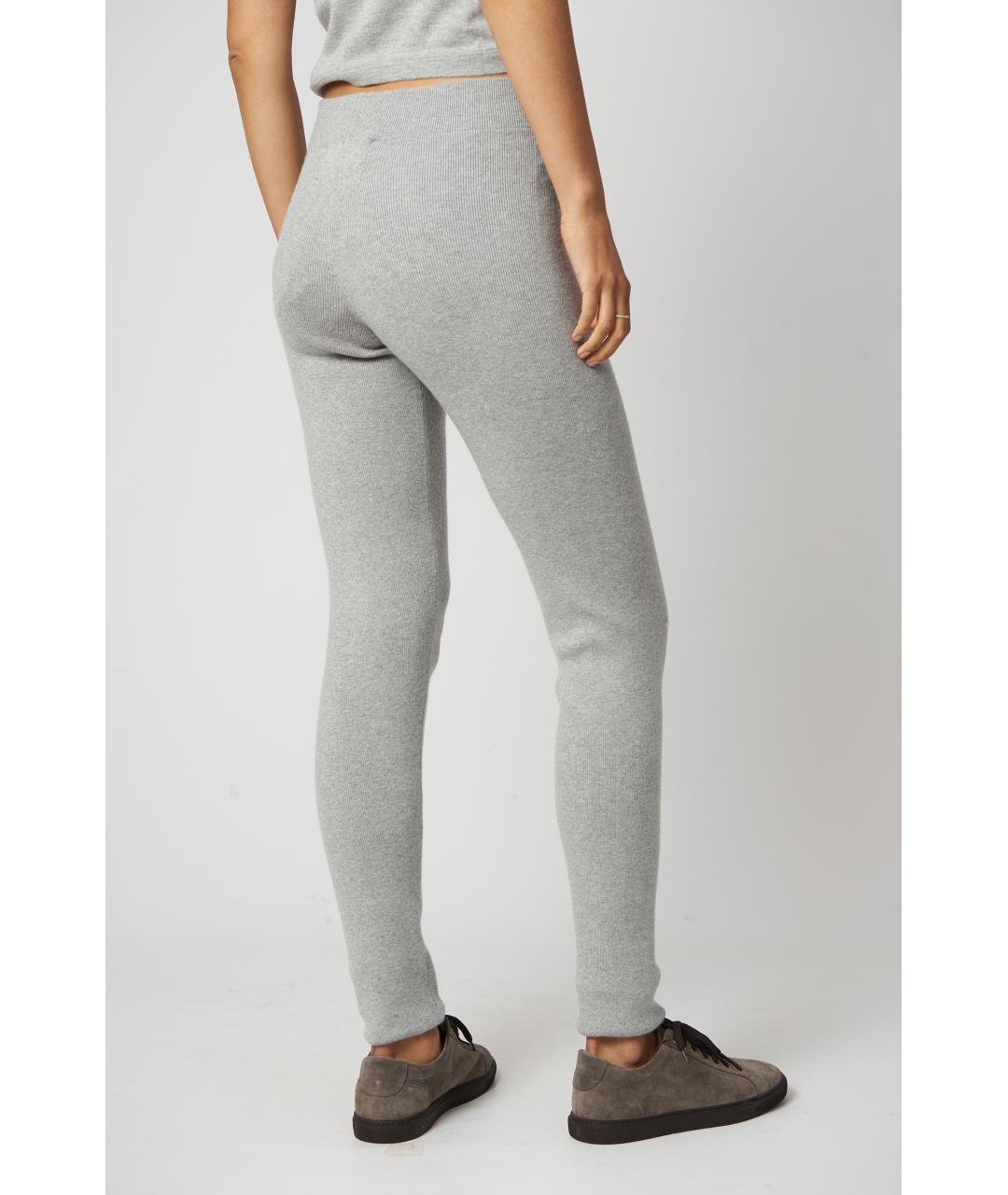 EXTREME CASHMERE Серые кашемировые леггинсы и велосипедки, фото 4