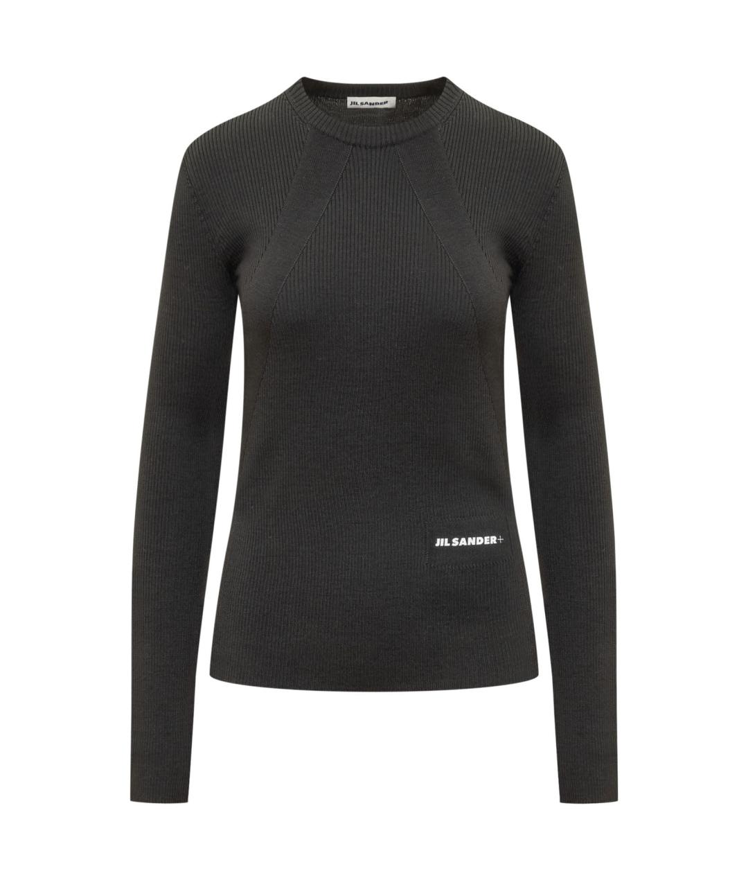 JIL SANDER Серый шерстяной джемпер / свитер, фото 1