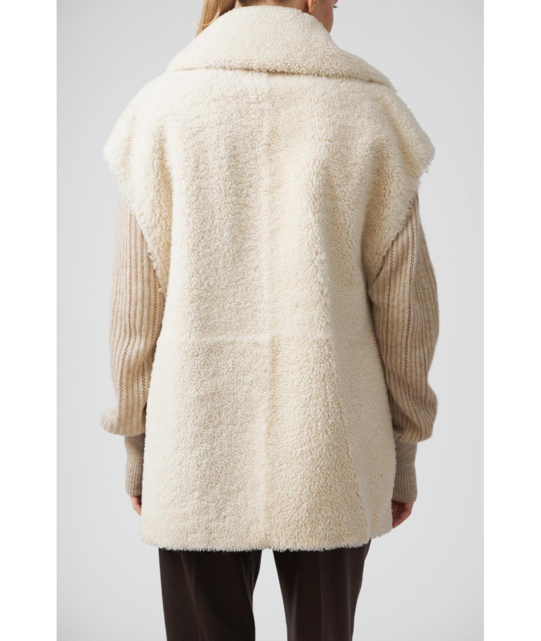 KITON Бежевый шерстяной жилет, фото 5