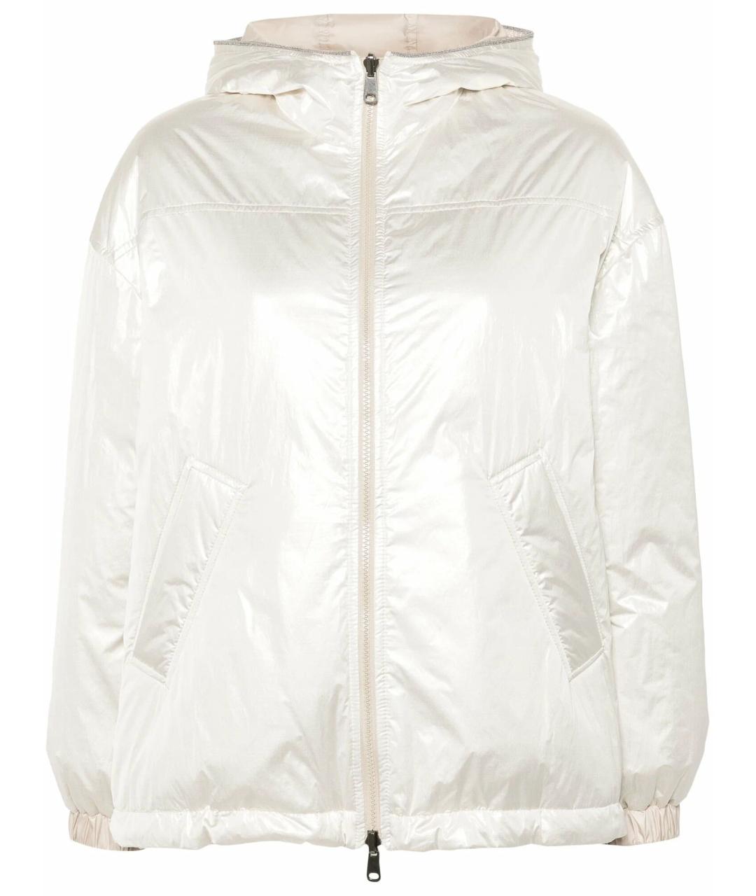 BRUNELLO CUCINELLI Белая полиэстеровая куртка, фото 1