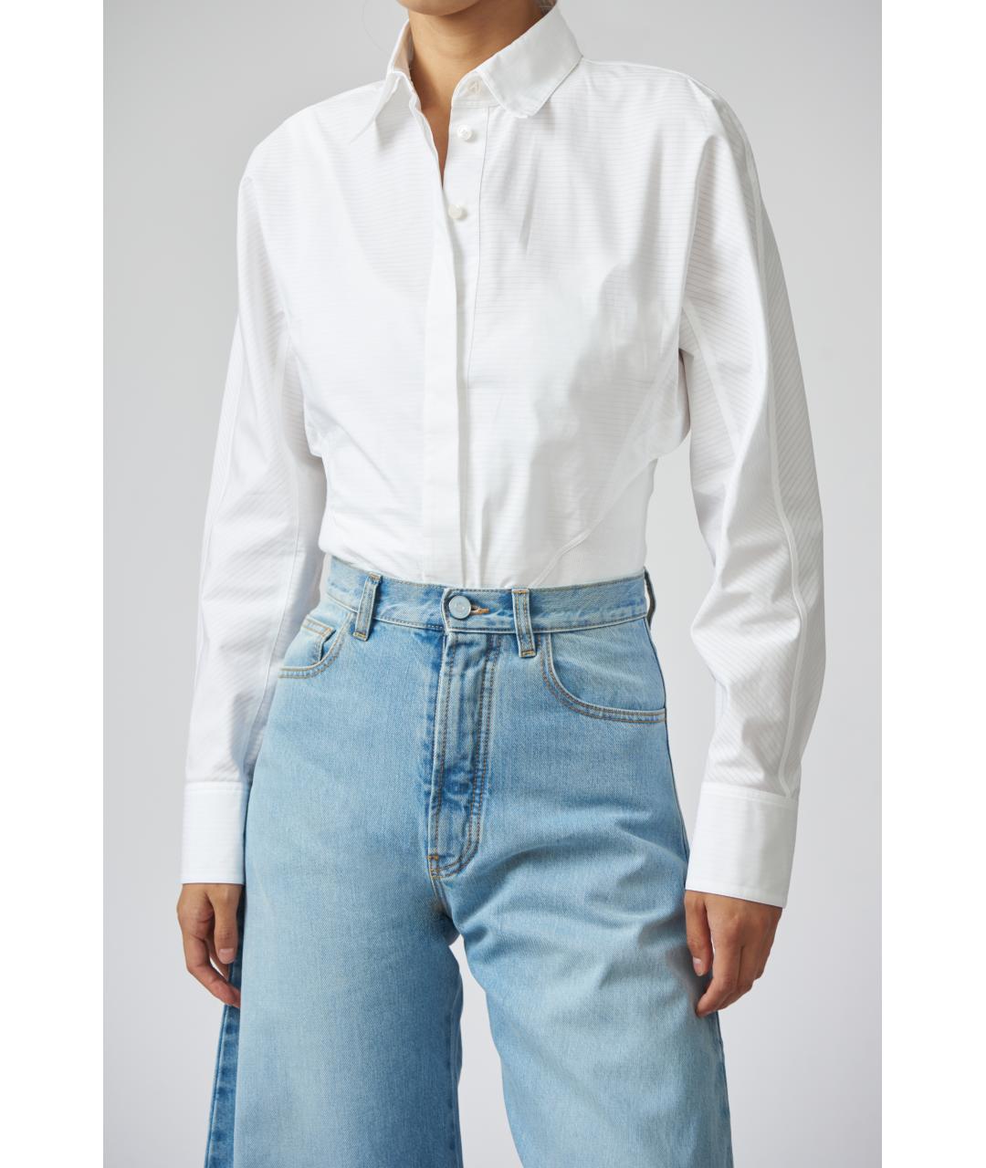 ALAIA Белая хлопковая блузы, фото 2