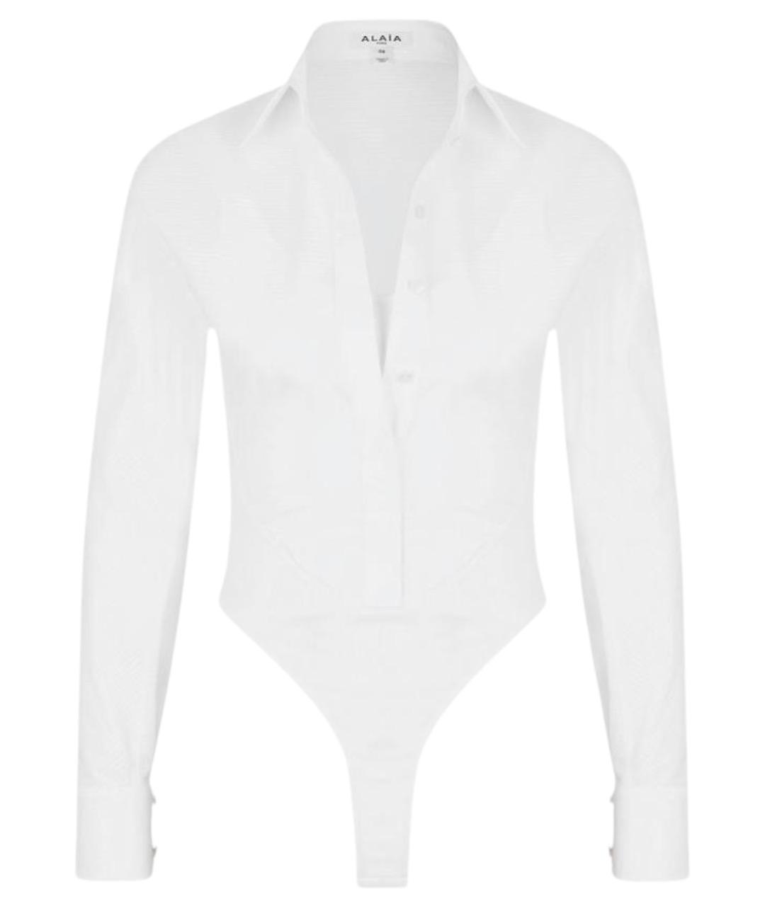 ALAIA Белая хлопковая блузы, фото 1