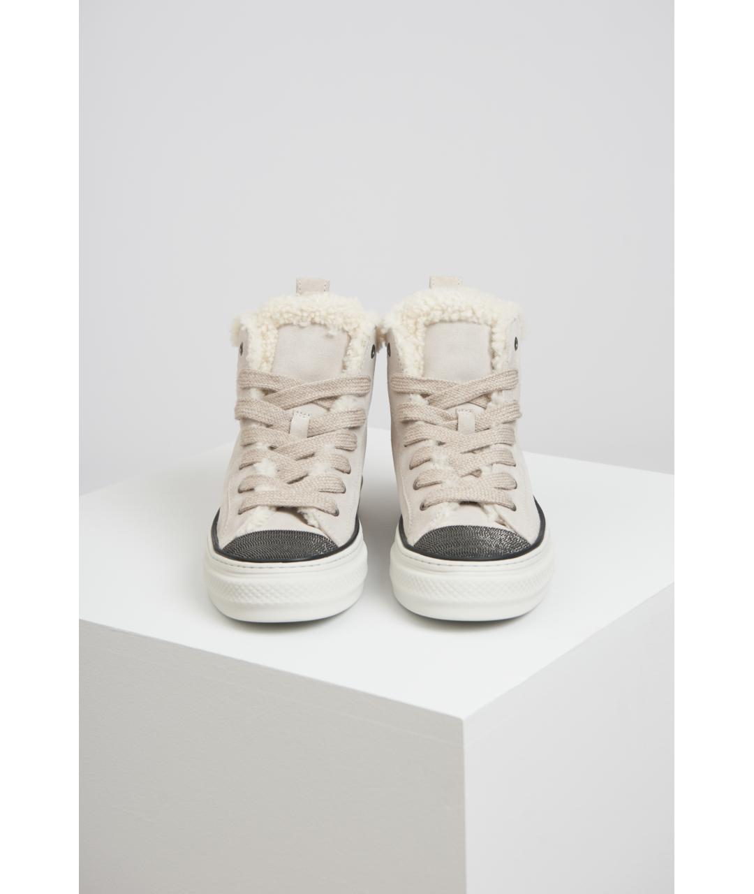 BRUNELLO CUCINELLI Серые кеды, фото 4