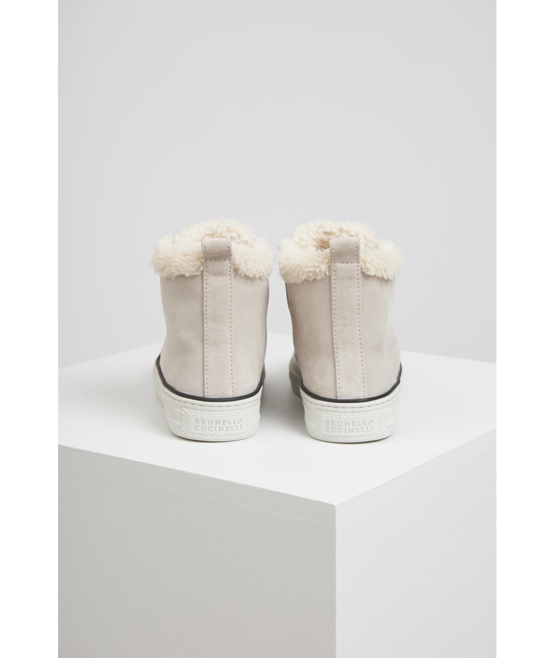 BRUNELLO CUCINELLI Серые кеды, фото 3