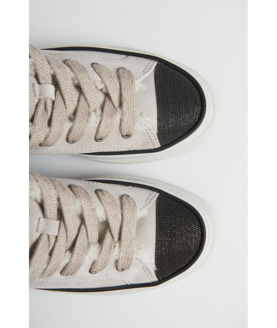 BRUNELLO CUCINELLI Серые кеды, фото 5