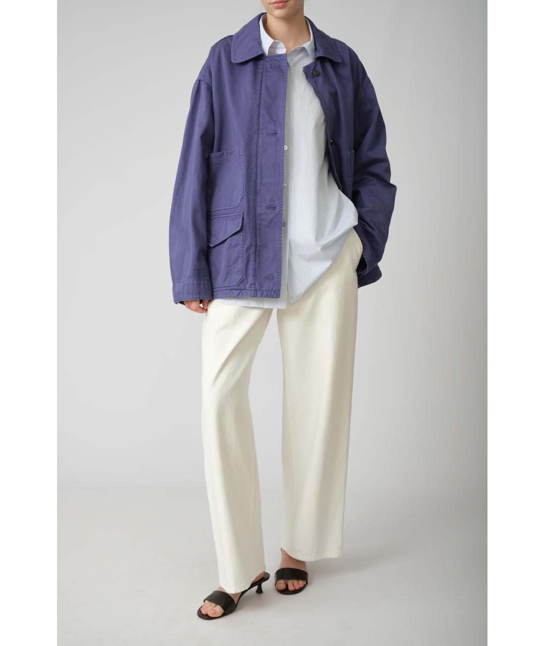 THE ROW Голубая хлопковая рубашка, фото 8