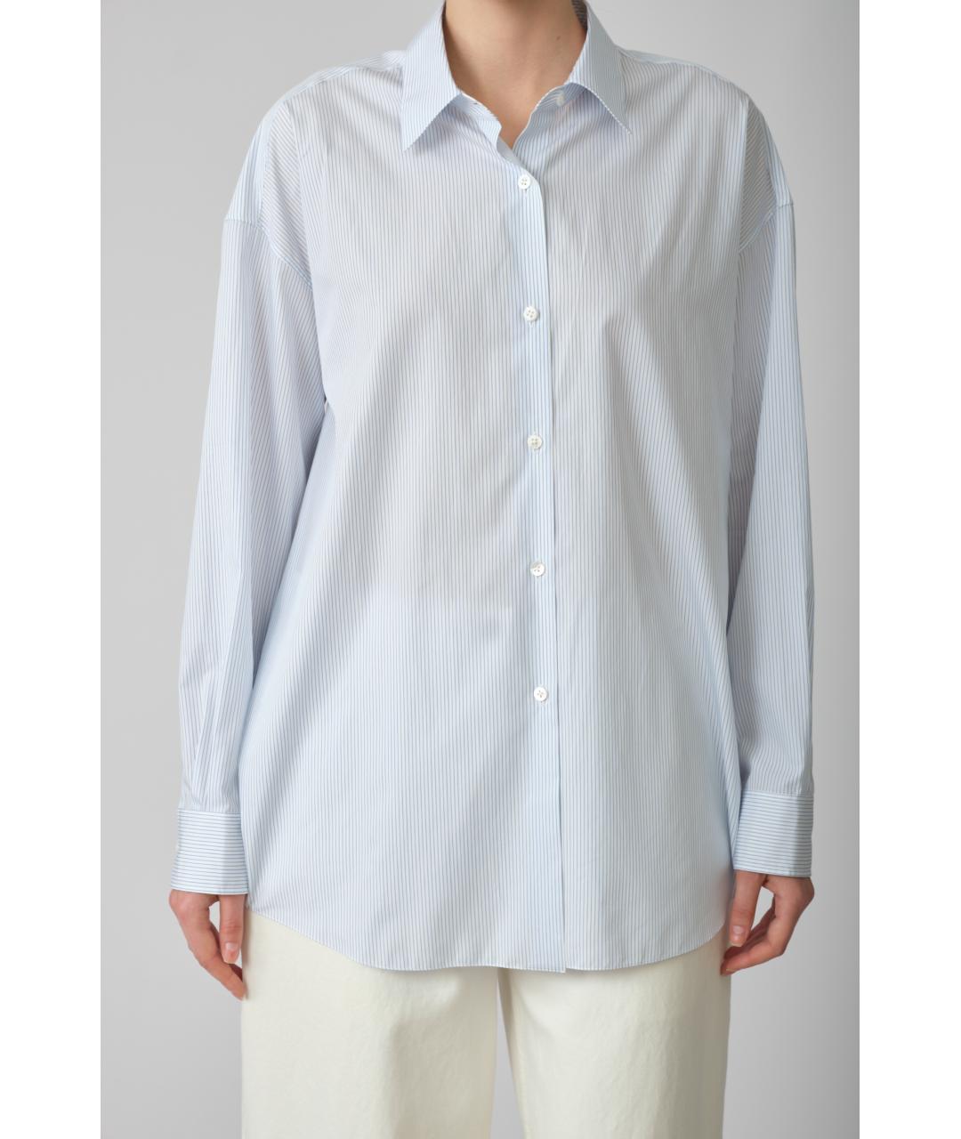 THE ROW Голубая хлопковая рубашка, фото 4