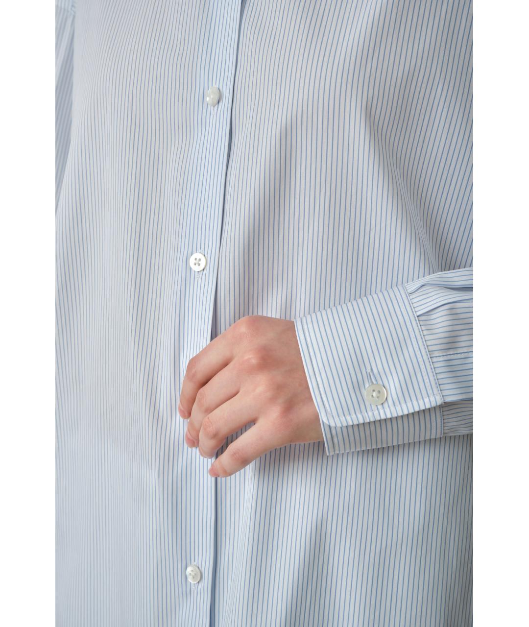 THE ROW Голубая хлопковая рубашка, фото 5