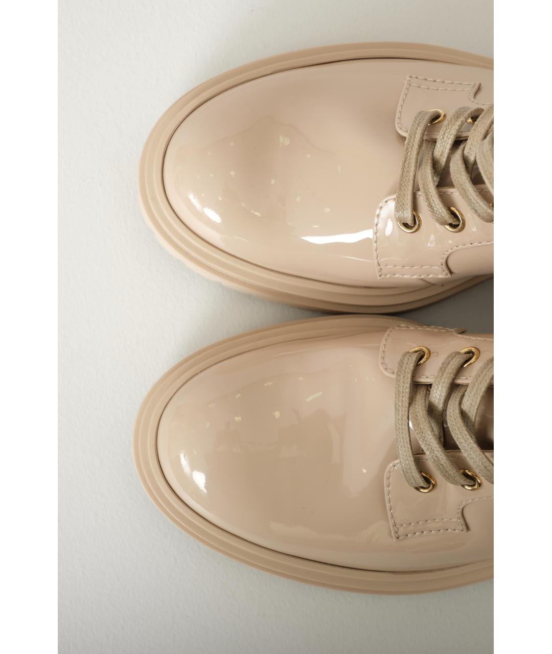 GIANVITO ROSSI Бежевые кожаные ботинки, фото 5