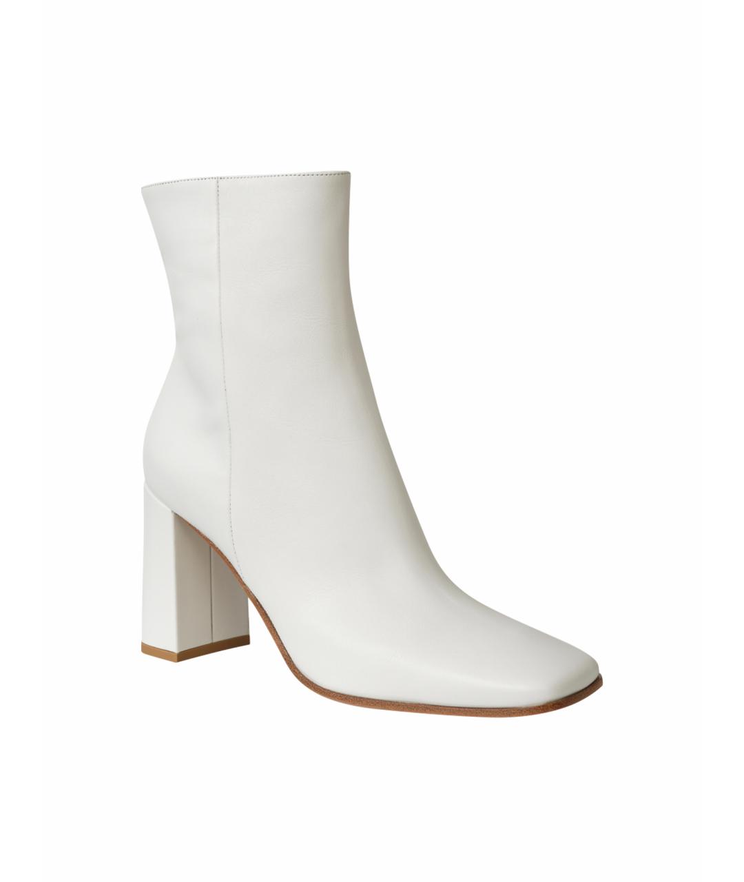 GIANVITO ROSSI Белые кожаные сапоги, фото 1