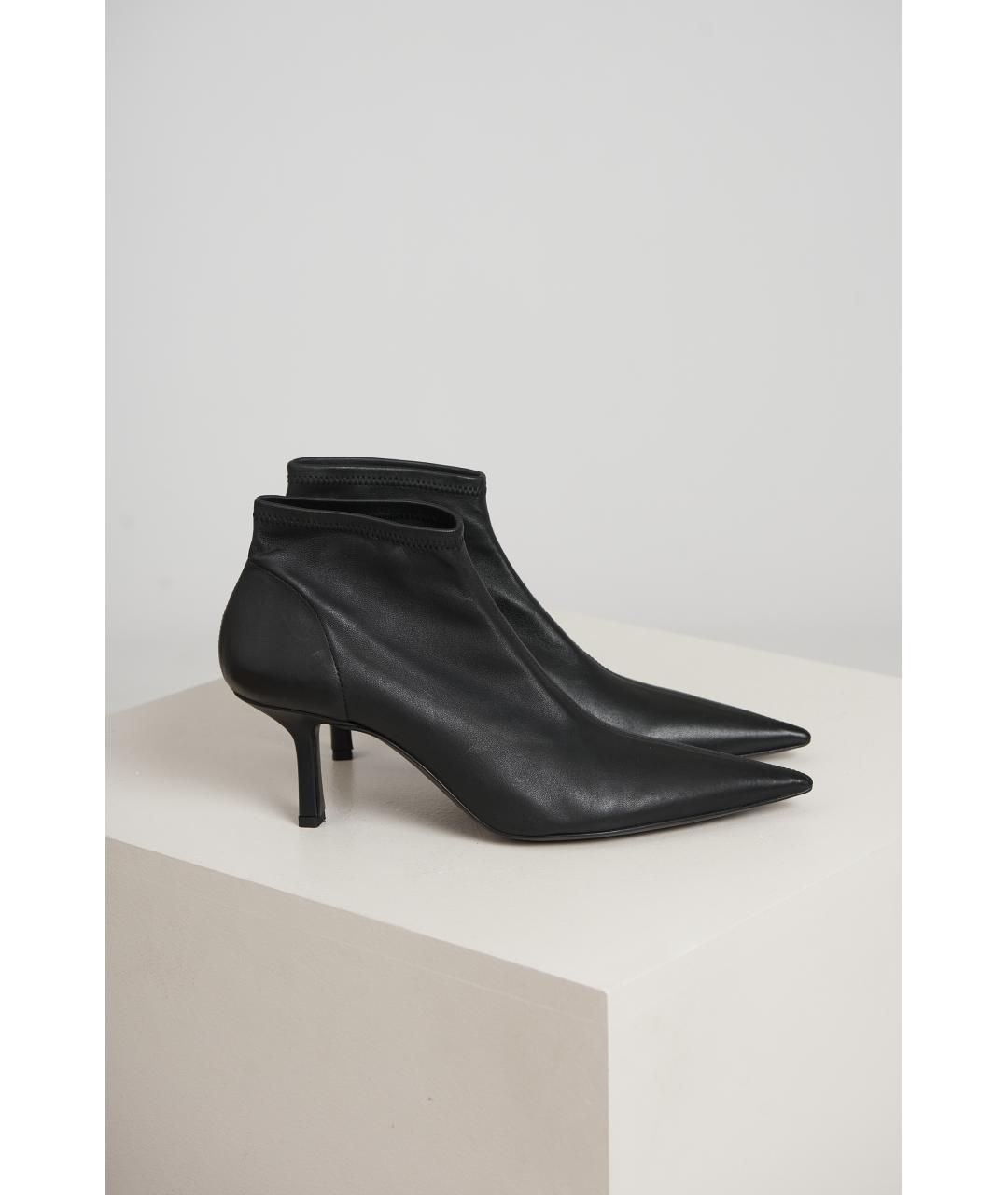 NEOUS Черные кожаные ботильоны, фото 2