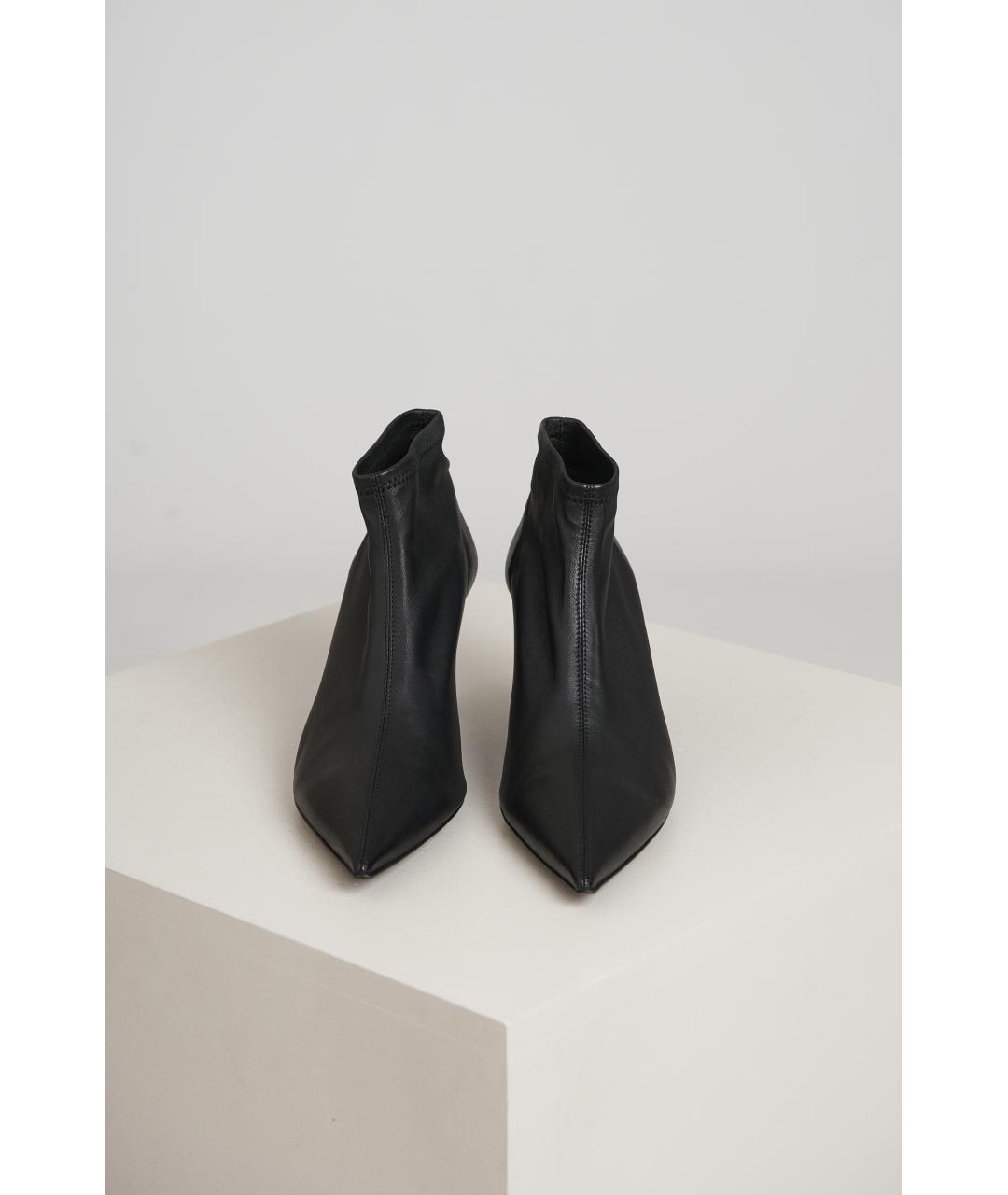 NEOUS Черные кожаные ботильоны, фото 4
