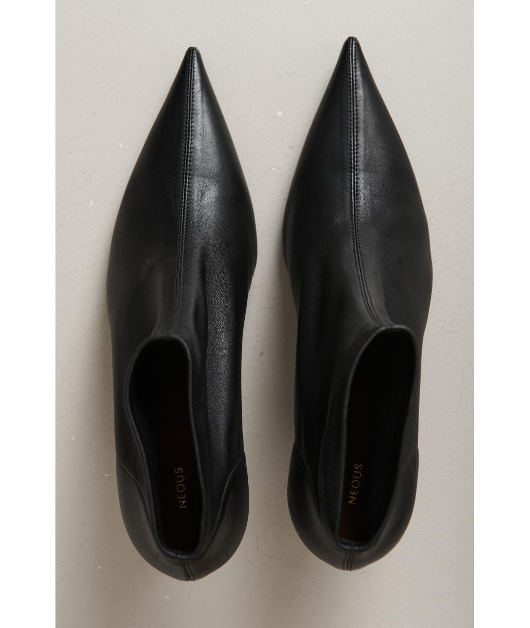 NEOUS Черные кожаные ботильоны, фото 5