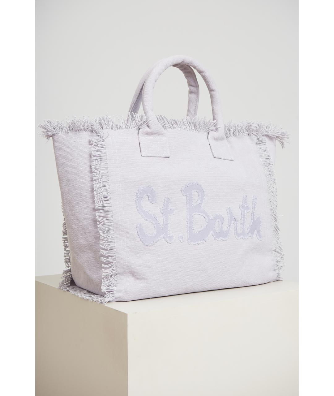 MC2 SAINT BARTH Белая тканевая сумка через плечо, фото 2