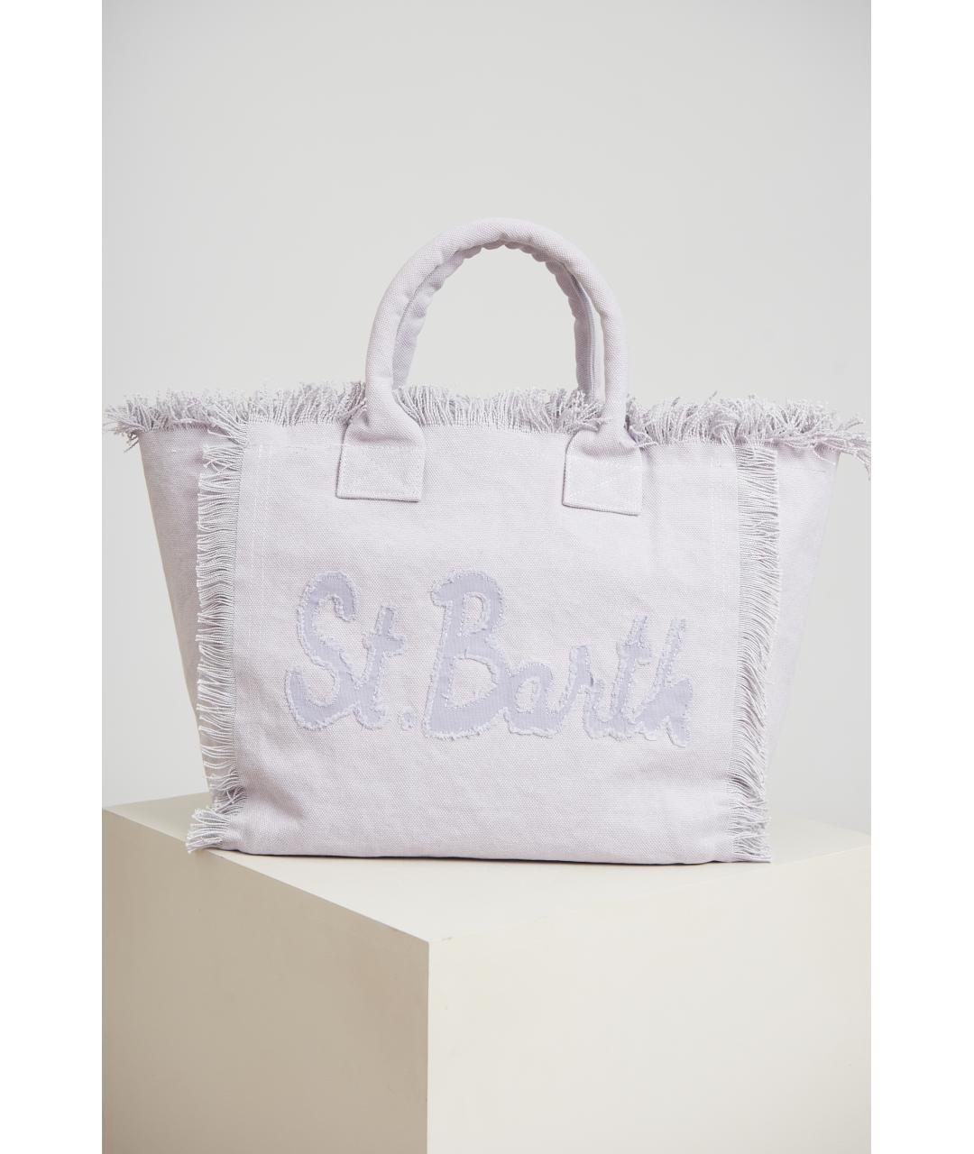 MC2 SAINT BARTH Белая тканевая сумка через плечо, фото 5