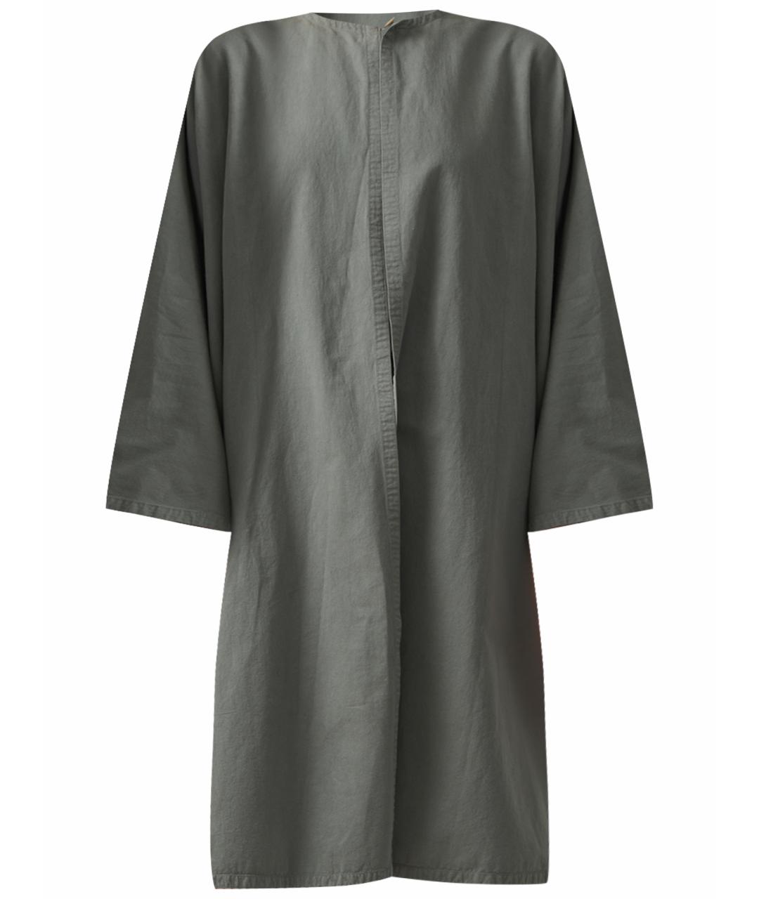 THE ROW Серый хлопковый тренч/плащ, фото 1