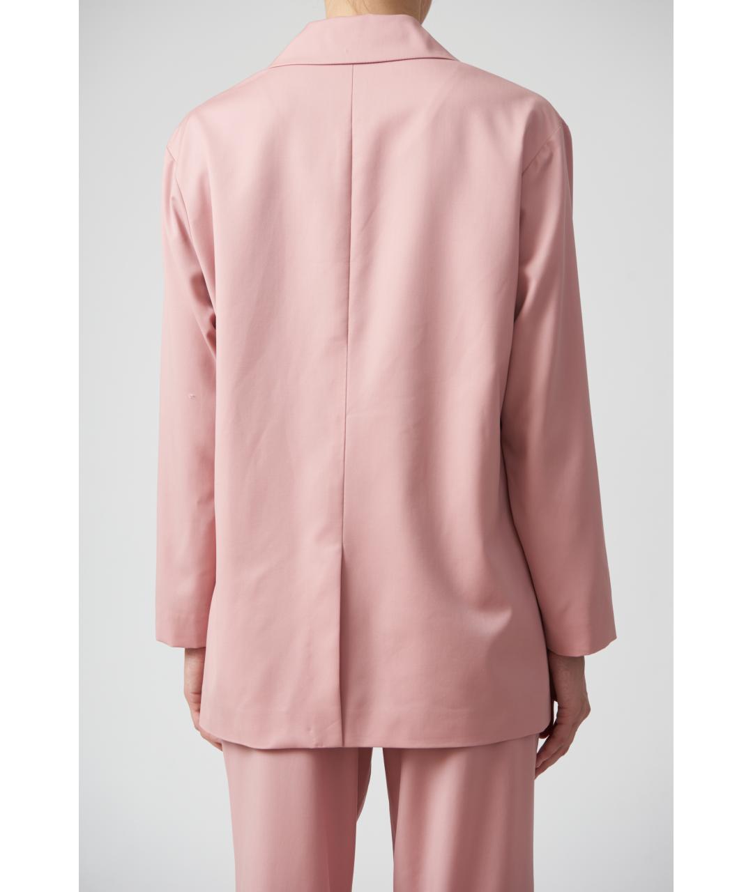 KITON Розовый шерстяной жакет/пиджак, фото 6