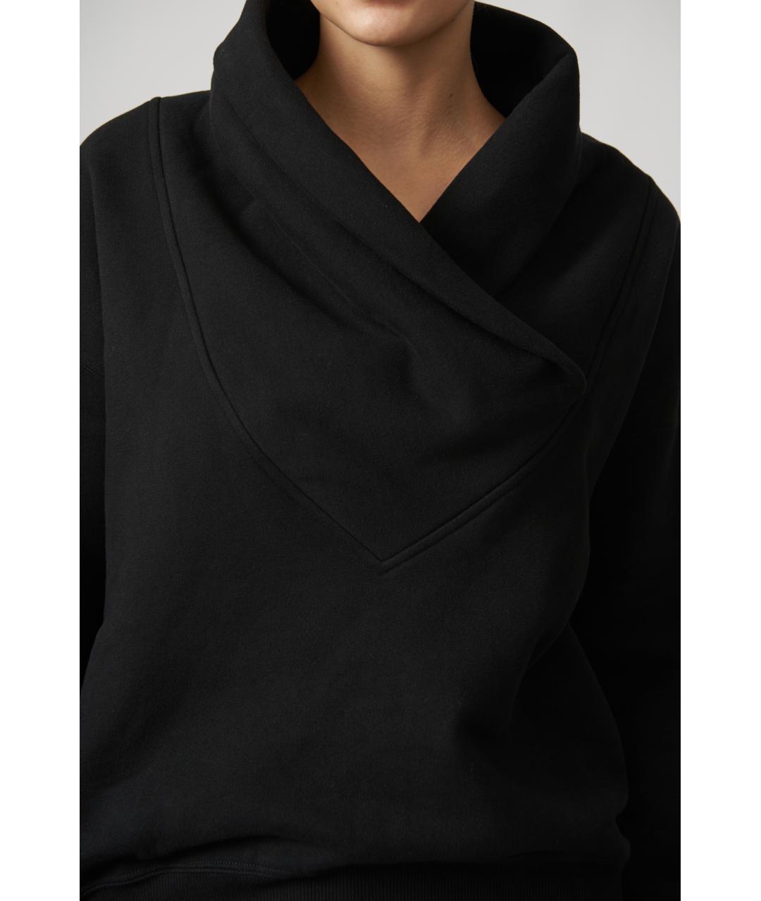 SAINT LAURENT Черный хлопковый джемпер / свитер, фото 4