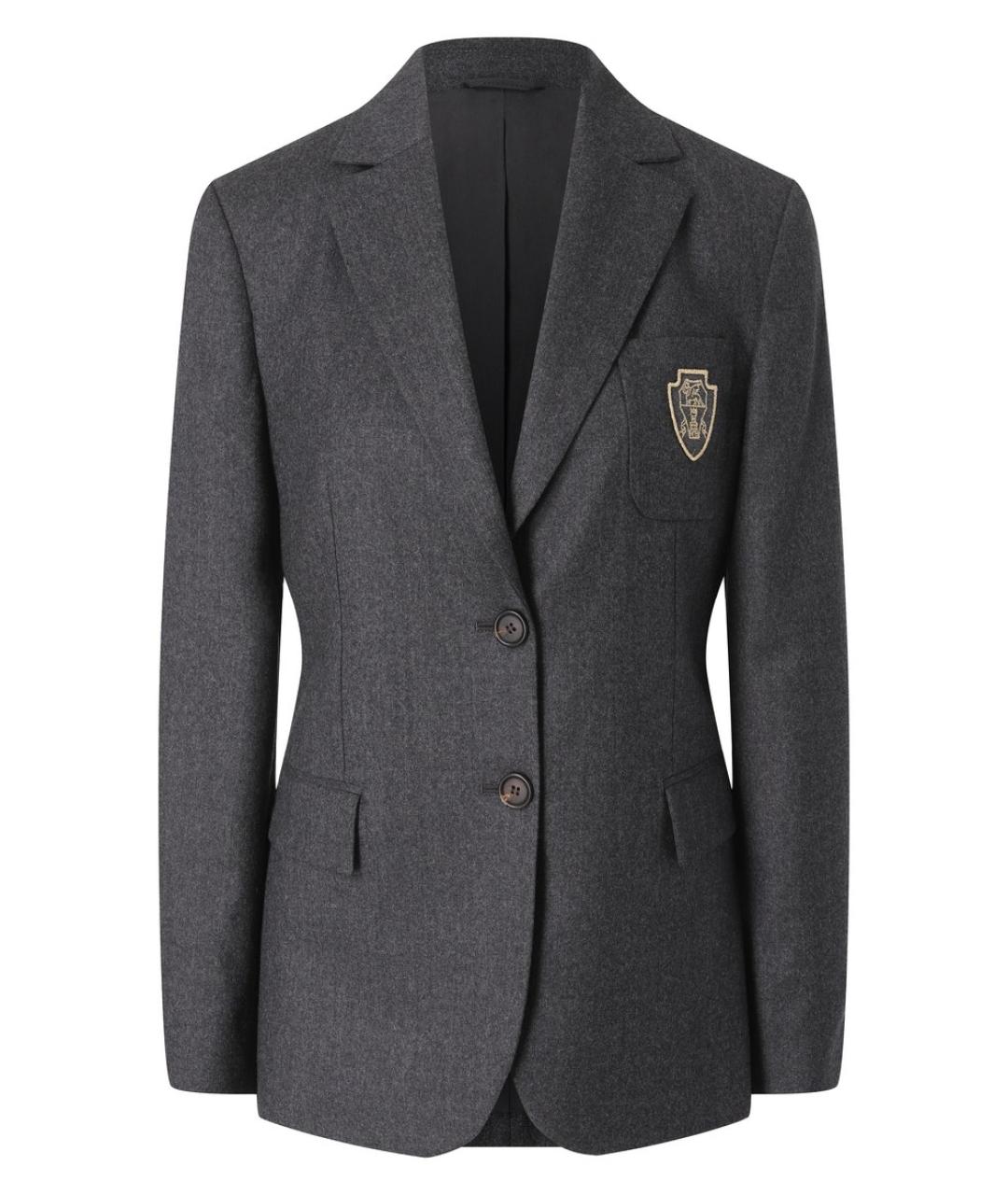 BRUNELLO CUCINELLI Серый хлопковый жакет/пиджак, фото 1