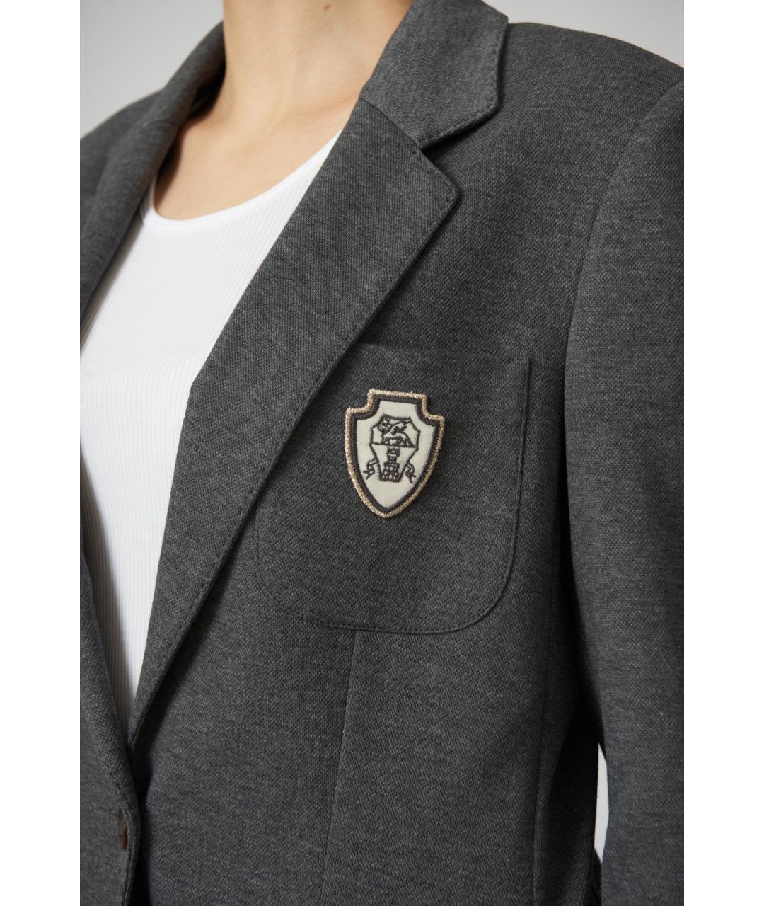 BRUNELLO CUCINELLI Серый хлопковый жакет/пиджак, фото 4