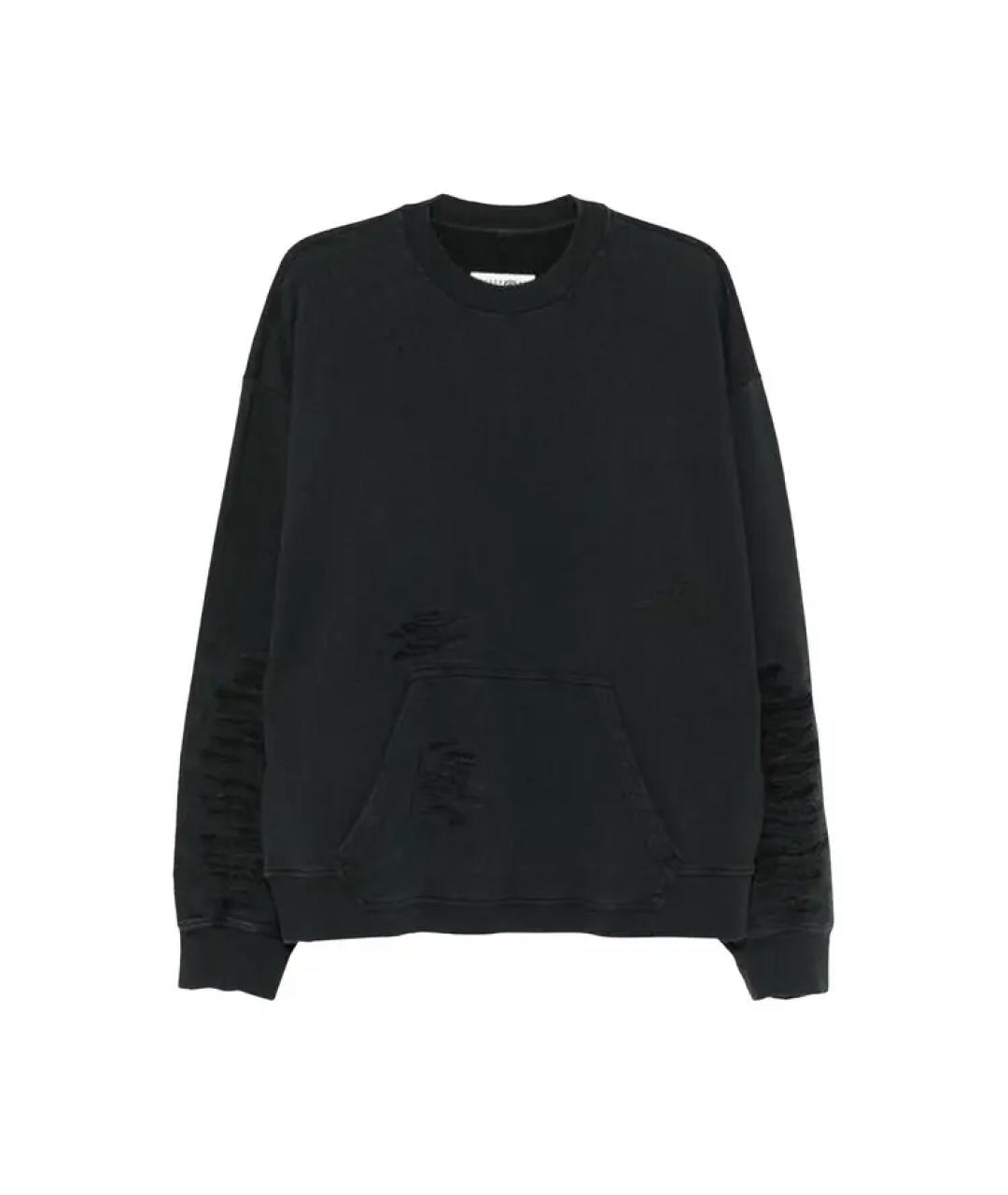 MM6 MAISON MARGIELA Черный хлопковый джемпер / свитер, фото 1