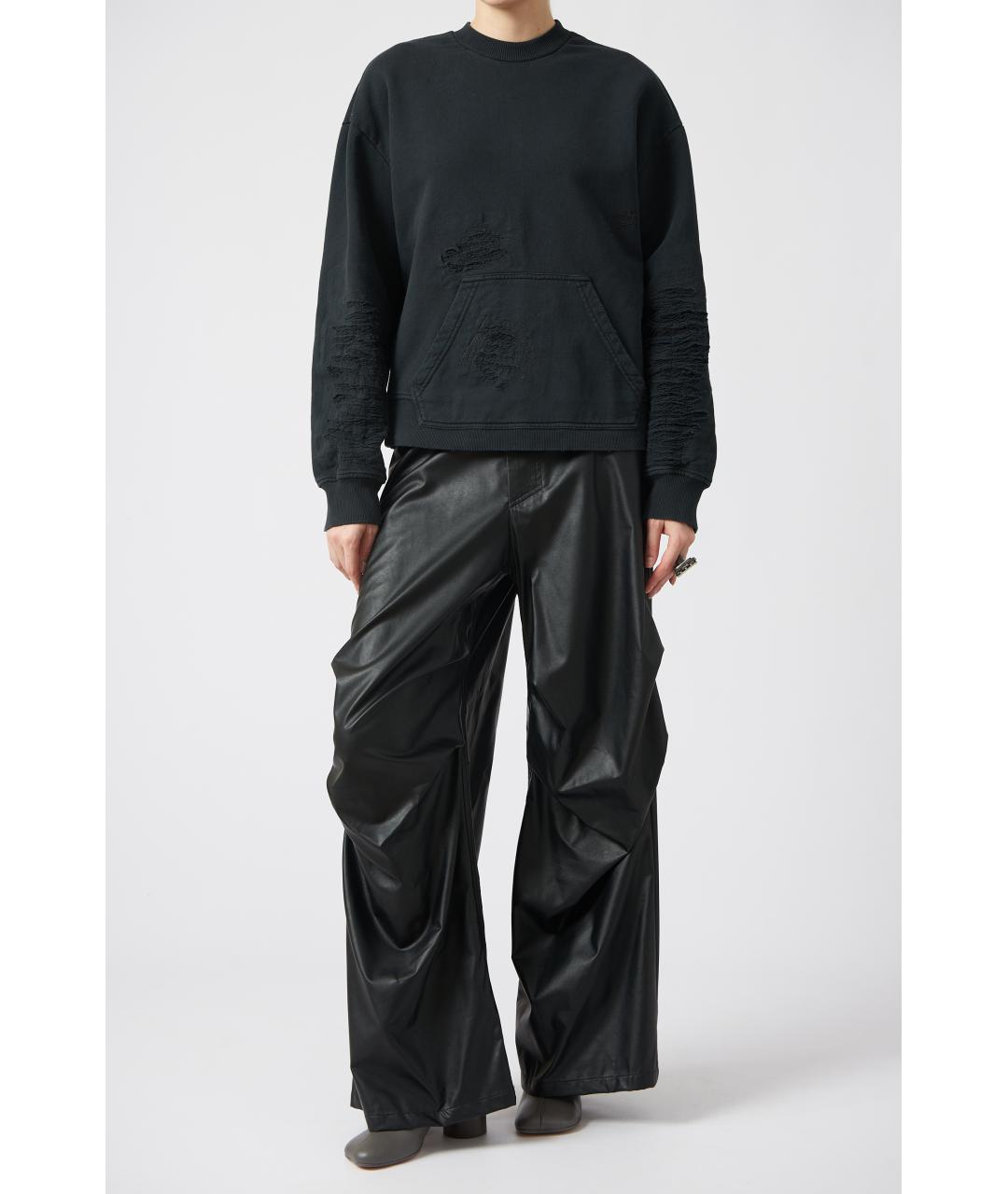 MM6 MAISON MARGIELA Черный хлопковый джемпер / свитер, фото 2