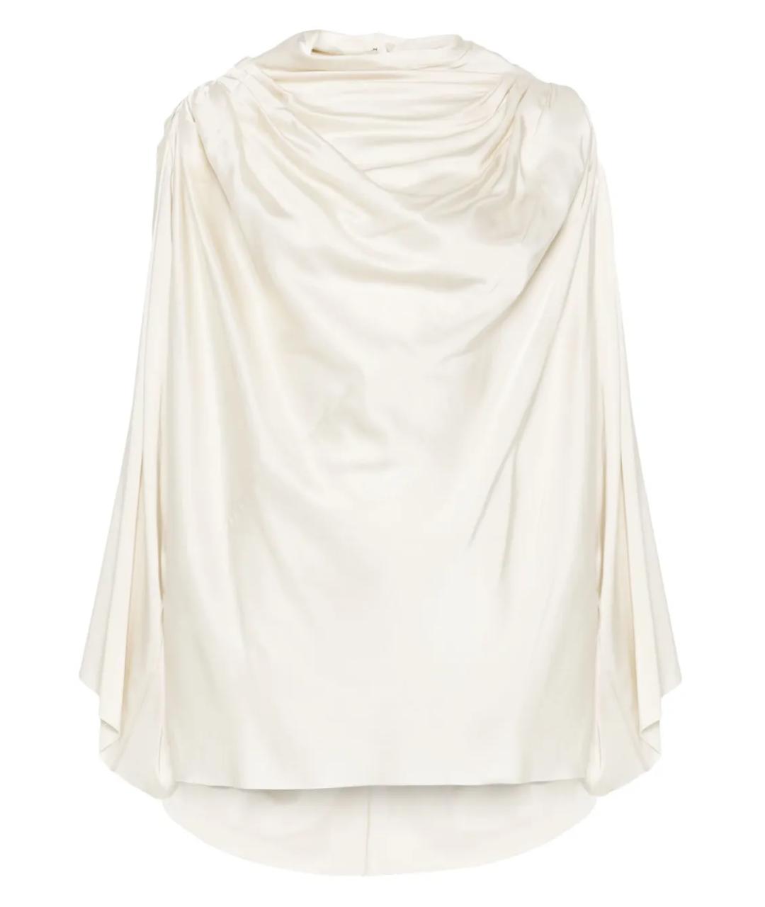 RICK OWENS Белая ацетатная блузы, фото 1