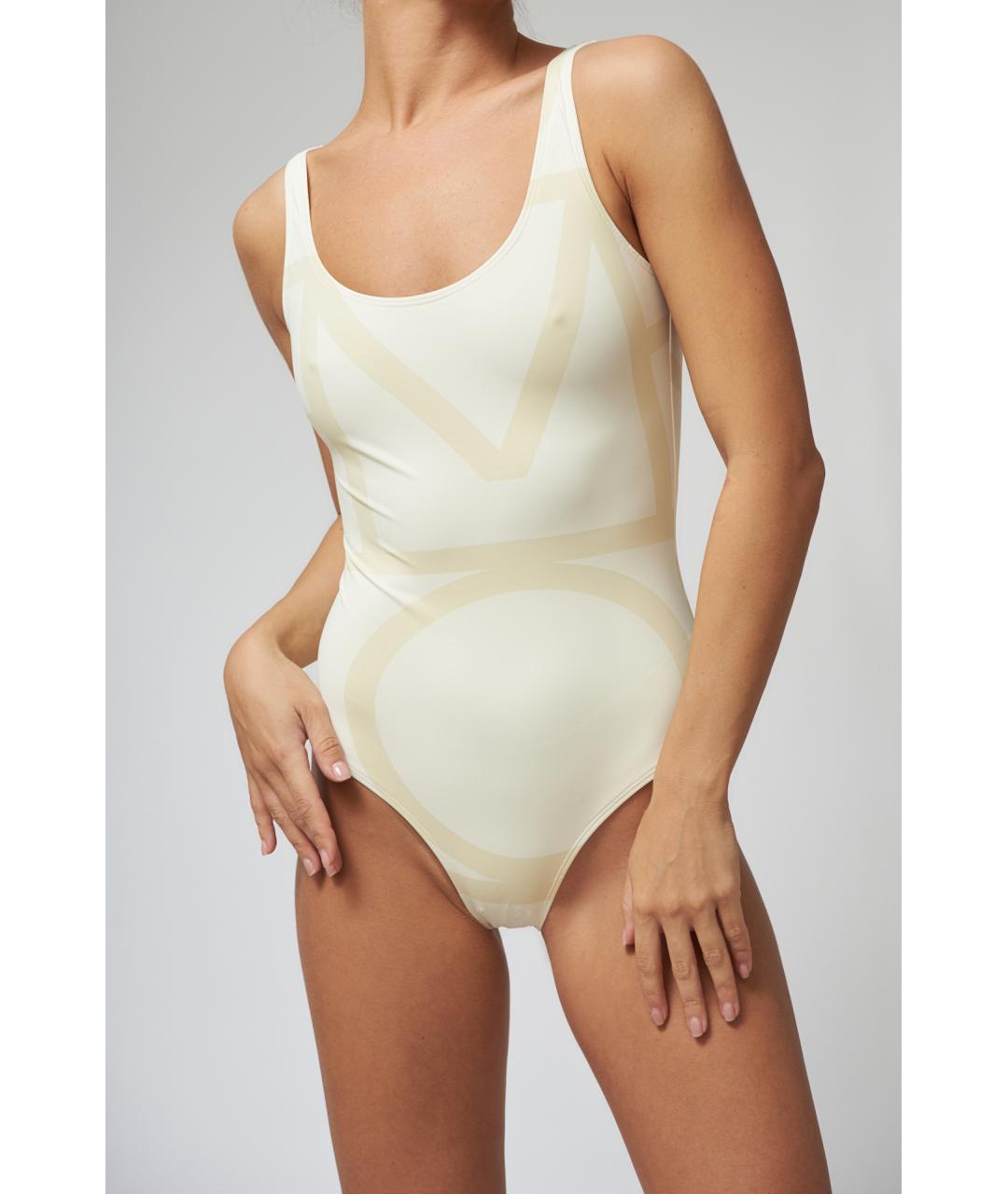 TOTEME Бежевый полиамидовый купальник, фото 2