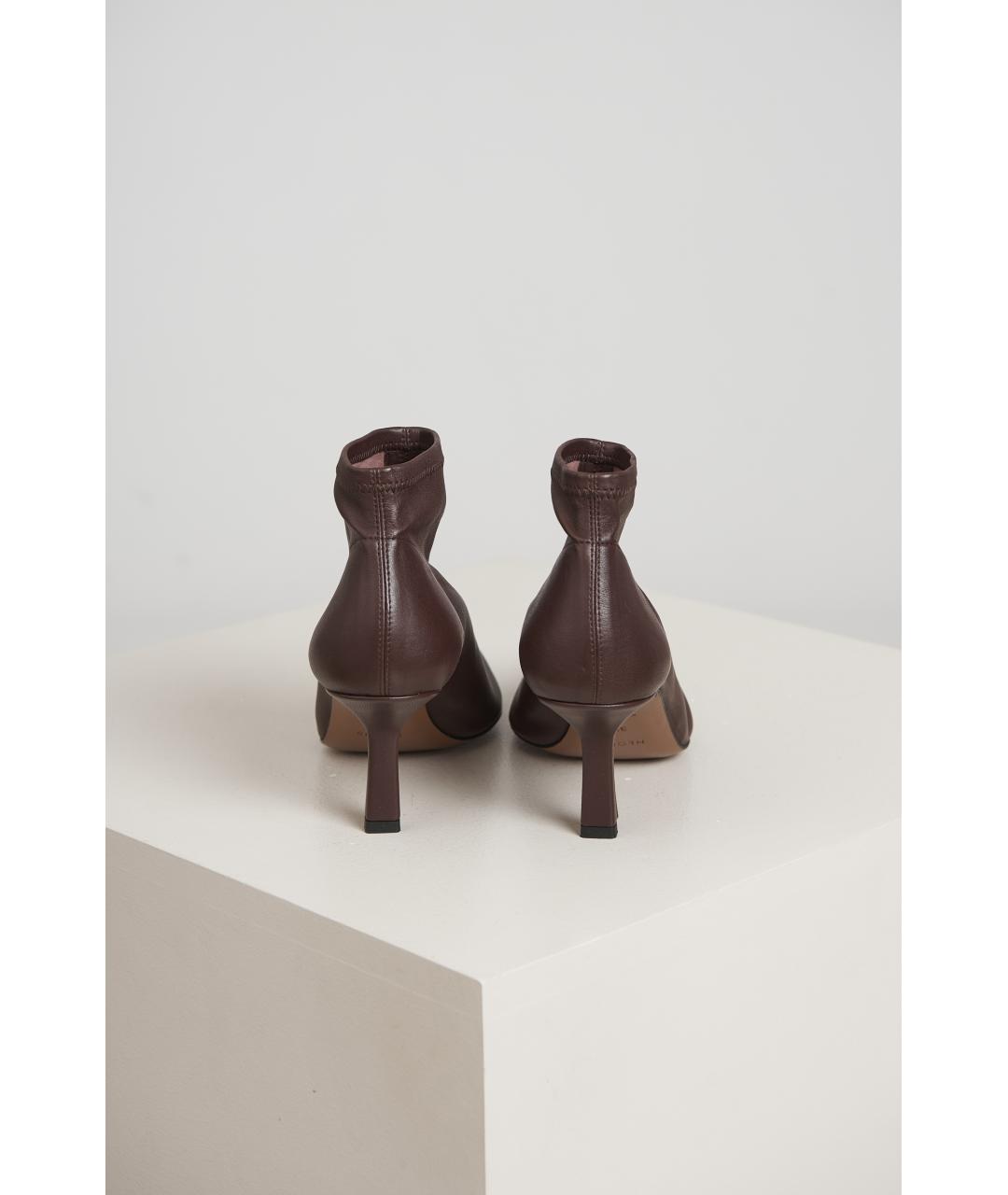 NEOUS Коричневые кожаные ботильоны, фото 3